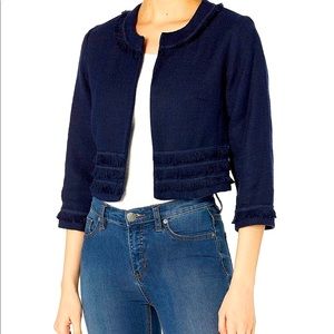 Karl Lagerfeld Black Tweed Jacket NWT